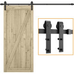 Stoex ? kit de rail de porte coulissante 230cm ? m�tal plein galvanis� ? charge max 110kg ? compatible ...