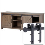 Mini kit de matriel de porte coulissante de placards quincaillerie systme de rail porte suspendue interieur ...