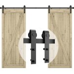Stoex - quincaillerie kit de rail roulettes pour porte coulissante hardware pour double porte suspendue ...