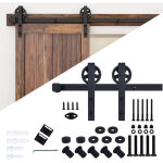 Stoex quincaillerie kit de rail roulettes pour porte coulissante hardware ensemble industriel pour simple ...