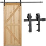 Stoex quincaillerie kit de rail roulettes pour porte coulissante hardware pour porte suspendue en bois ...