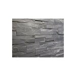 Stone by stone - parement mural - slimpanel - ardoise noire - 15x55 - 60x1 - 2cm en z - naturelle - (1 ...