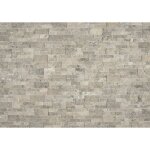 Stone by stone - parement mural - slimpanel - travertin silver - 15x60 - 65x1 - 2cm en z - naturelle ...