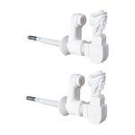 Store menuiserie - 2 arr�ts de volet battant, t�te de berg�re, blanc, � visser, but�e r�glable 22 � 115 ...