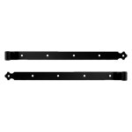 Store menuiserie - 2 pentures droite, embout feston, noir, aluminium, longueur 544 mm, pour volet battant ...