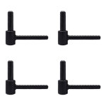 Store menuiserie - 4 gond à scellement chimique, acier, l. 130, pour volet battant, noir, lot de 4 Store menuiserie - 4 gond à scellement chimique, acier, l. 130, pour volet battant, noir, lot de 4