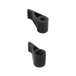 Store menuiserie - embout court, espagnolette, haut & bas, noir, composite, pour volet battant Store menuiserie - embout court, espagnolette, haut & bas, noir, composite, pour volet battant
