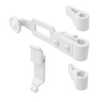 Store menuiserie - espagnolette, kit complet, blanc, composite, pour volet battant, ferrure de volet