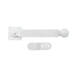 Fléau de persienne, aluminium, blanc, système de fermeture pour volet battant Fléau de persienne, aluminium, blanc, système de fermeture pour volet battant