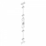 Store menuiserie - kit crémone, bouton, blanc, longueur 2500, pour ventail à déplacement horizontal Store menuiserie - kit crémone, bouton, blanc, longueur 2500, pour ventail à déplacement horizontal
