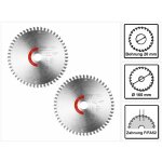 Stratifi� / hpl hw 160 x 1, 8 x 20 tf52 lames de scie circulaire - 2x pi�ces (205554) pour scies plongeantes ...