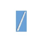 Strauss vonderweidt - crmaillre standard pour meuble laqu blanc en acier l. 2 m x l. 16 mm