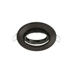 Silamp - support spot encastrable gu10 led orientable rond noir