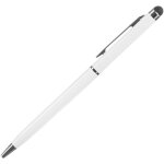 Stylet pour crans tactiles de smartphones tablettes, blanc