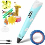 Stylo 3d enfant, stylo d'impression 3d avec filament lcd contrle de la temprature d'impression blue ...