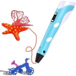 Stylo 3d pour enfants, kit de stylos 3d doodler, stylo de dessin professionnel avec �cran led et chargement ...
