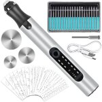 Stylo graveur �lectrique, outils de gravure usb rechargeable multifonction mini stylo de graver avec ...