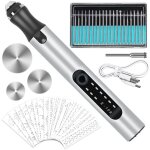 Stylo graveur lectrique, outils de gravure usb rechargeable, multifonction mini stylo de graver pour ...