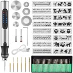 Stylo graveur lectrique, usb rechargeable trousse  outils de gravure, mini outil graver, graveur rotatif ...