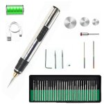 Stylo de gravure lectrique, lot de 42, graveur sans fil rechargeable usb, graveur rotatif portable bricolage ...