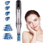 Stylo de microneedling visage m8s, stylo derma electrique avec 12 aiguilles anti - reflux, appareil de ...