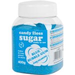 Sucre barbe  papa color bleu saveur bubble gum 400g