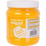 Sucre de barbe  papa color jaune  l'arme vanille 1kg