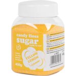 Sucre de barbe  papa color jaune au got de citron 400g