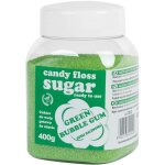 Sucre barbe  papa color vert au got bubble gum 400g