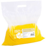 Sucre pour machine � barbe � papa, granulation 0, 8 - 1, 2mm, ar�me naturel jaune 5kg