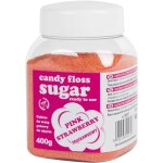 Sucre rose barbe  papa color au got de fraise 400g