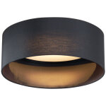 Sue - led plafonnier - 1 lumi�re - � 40 cm - noir - - �clairage int�rieur - salon i chambre i cuisine ...