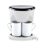 Suinga ? cafeti�re goutte � goutte noire 0, 6 litre ? 2 tasses en porcelaine ? filtre permanent ? syst�me ...