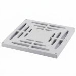 Suinga - grille 28x28 cm, pour bouche d'�vacuation monobloc 30 cm. permet le passage des pi�tons