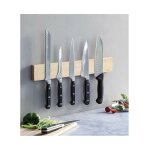 Porte - couteau magntique en bois d'hva, 45 cm