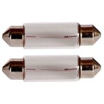 2 ampoules navettes t11x41 - 12v 10w 2800k - sv8. 5d - c5w