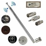 Sunxury - antenne radio fm antenne tlescopique fm connecteur f 75 ohms