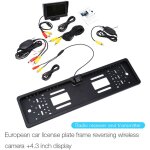 Sunxury cam�ra de recul sans fil cam�ra plaque d'immatriculation de voiture 170 degr�s 4. 3 moniteur ...