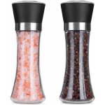 Hotder moulin à poivre et sel, pack de 2 moulins à épices dans des bouteilles en verre, broyeur en céramique ... Hotder moulin à poivre et sel, pack de 2 moulins à épices dans des bouteilles en verre, broyeur en céramique ...