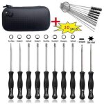 Sunxury - jeu de 10 tournevis pour le r�glage des carburateurs walbro des petits moteurs 2 temps des ...
