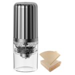 Moulin  caf lectrique avec 100 filtres  caf, broyeur  grains de caf conique compact automatique ...