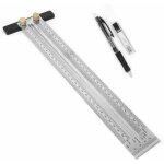 Sunxury - rgle carre en t de prcision de 300 mm avec porte - mine, marquage en acier inoxydable, rgle ...