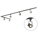 Suplux - syst�me sur rail spot luminaire plafond, plafonnier compatible pour led - 5 lumi�re - l 286 ...