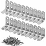 Jalleria - support en acier inoxydable, 20 pcs renfort d'angle equerre metal avec vis �querre fixation ...