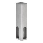 Support d'angle sous tablette pour tube de penderie rectangulaire - dcor : aspect inox bross - itar ...