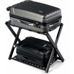 Support de bagage pliant en metal avec 4 sangles durables pour deposer sacs de voyages valises bagages ...