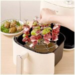 Support de brochettes pour friteuse � air en acier inoxydable brochettes verticales accessoires pour ...