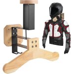 Support casque moto, porte casque moto mural pour accrocher le casque et la veste de moto au mur, support ...