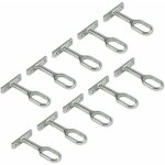 Support central pour barre de penderie ovale, nickel�, lot de 10