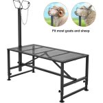 Mophorn - support pour chvres et moutons, 119, 4 x 58, 4 cm, support pour traite et tonte du btail, ...